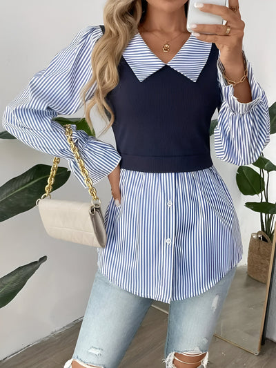 Caprice - Stijlvolle Blouse met Blokstrepen