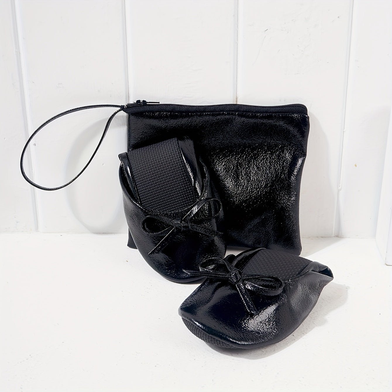Sophie | Chique zwarte strik balletflats