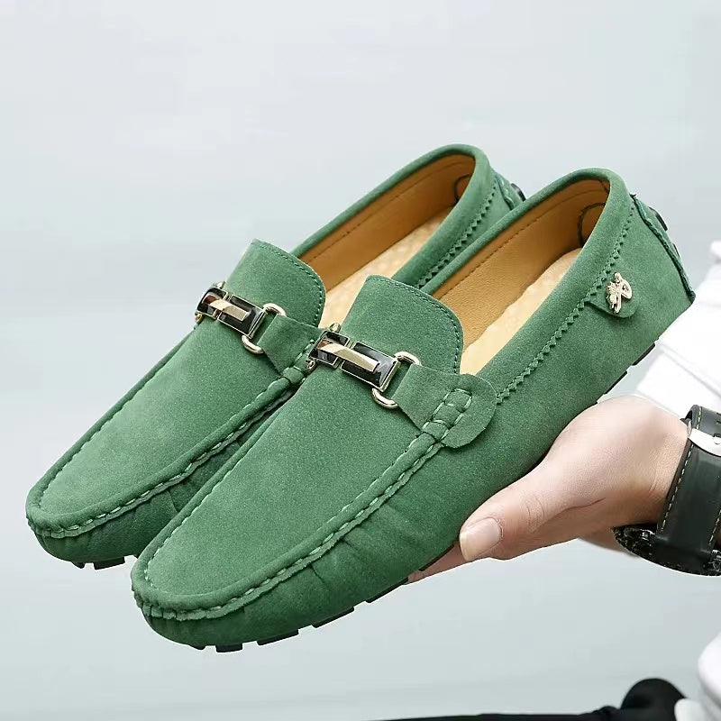 Finn | Moccasin loafers with metallic decor