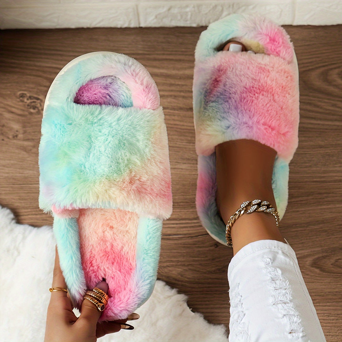 Jayla - Cozy Fluffy Slippers for Women