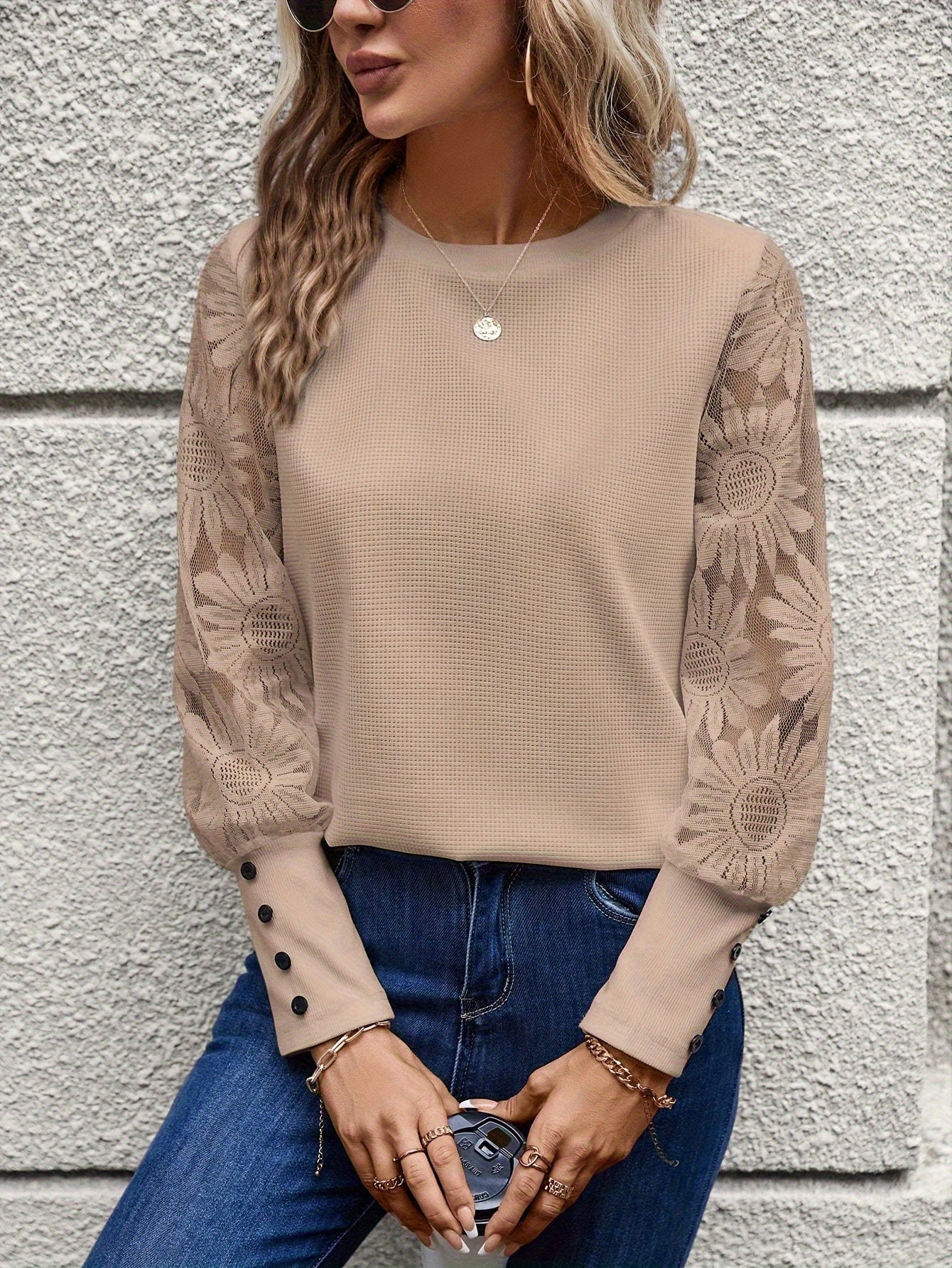 Maëva – Elegante Kanten Blouse | Stijlvol, Tijdloos & Comfortabel