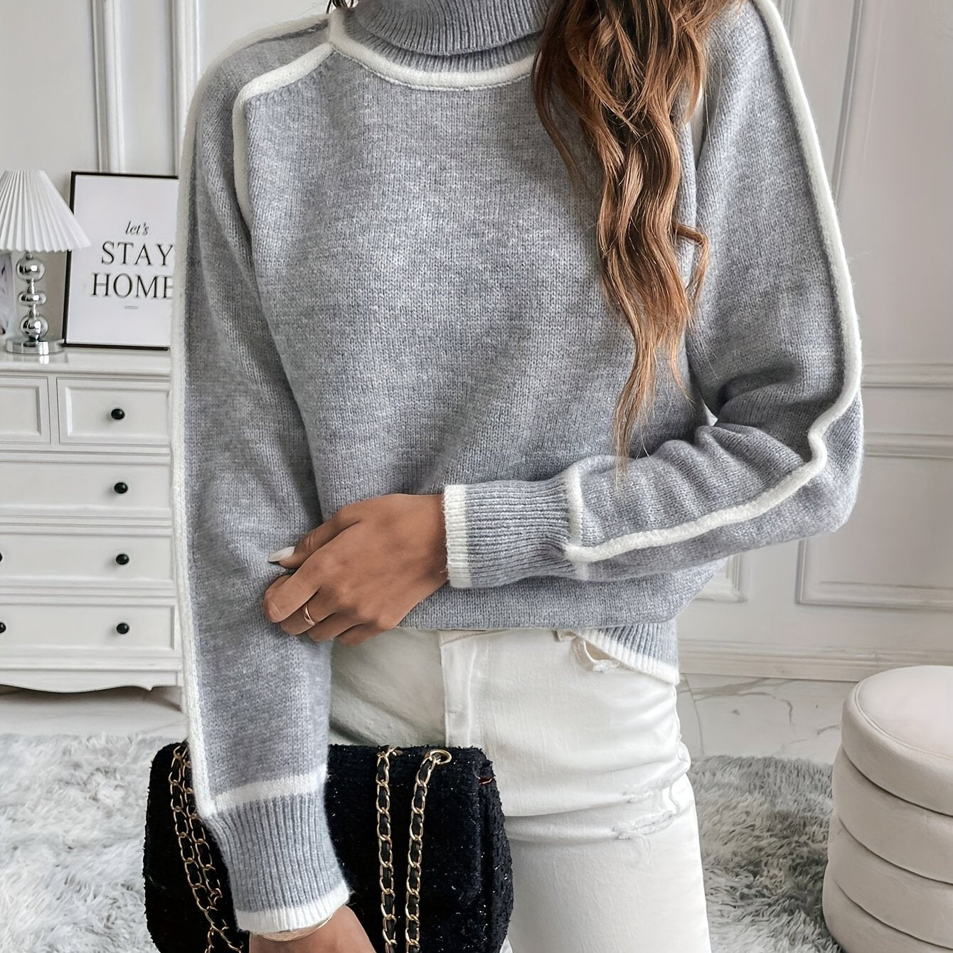Elin | Elegant turtleneck sweater with long sleeves
