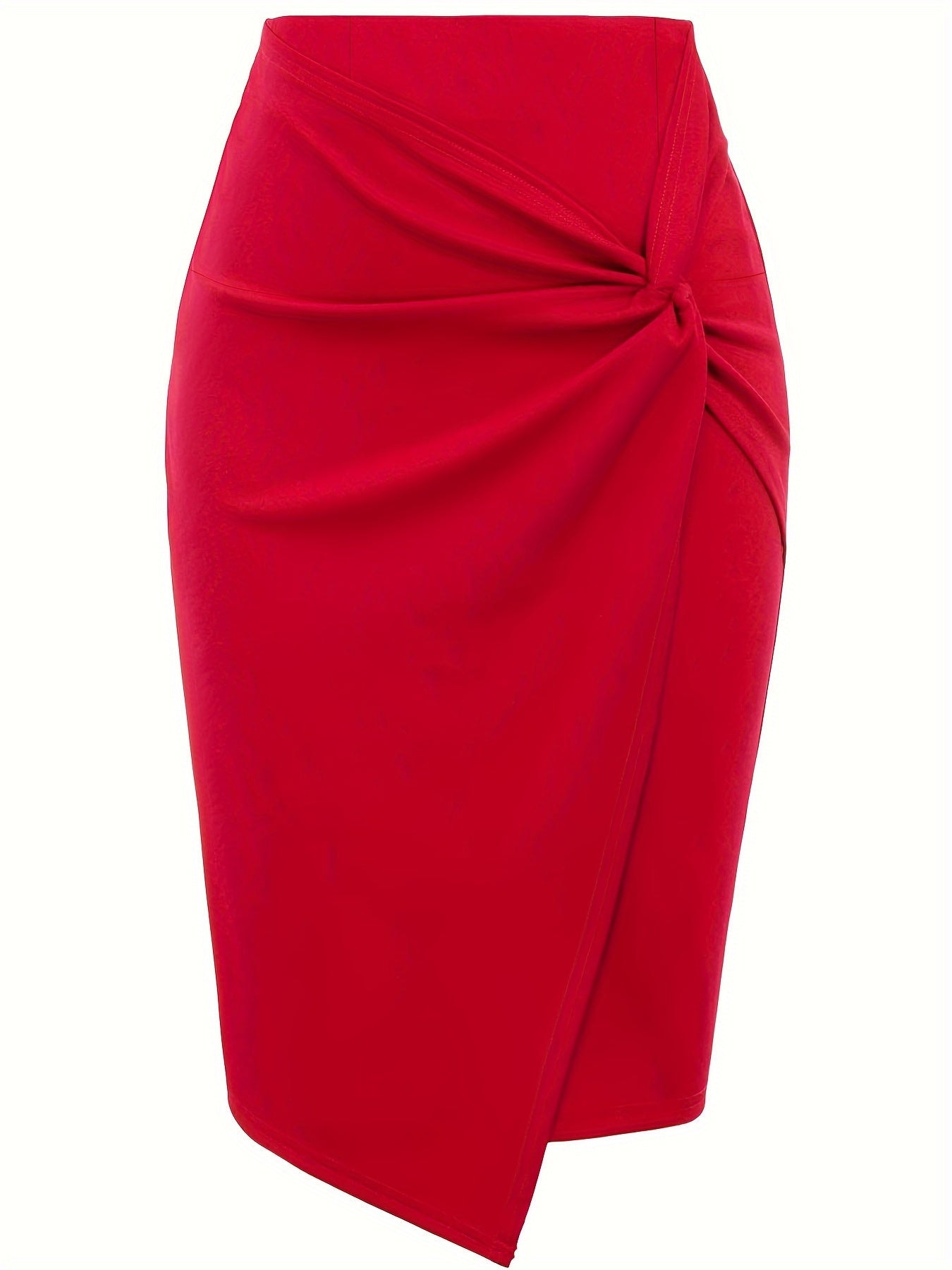 Emma | Sturdy skirt with a twisted front and wrap hem