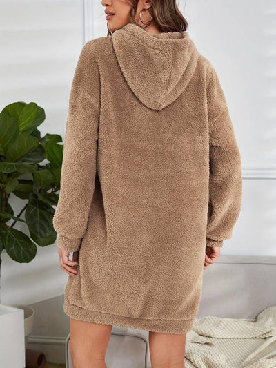 Lisa - Warm Teddy Autumn Hooded Sweatshirt for Women