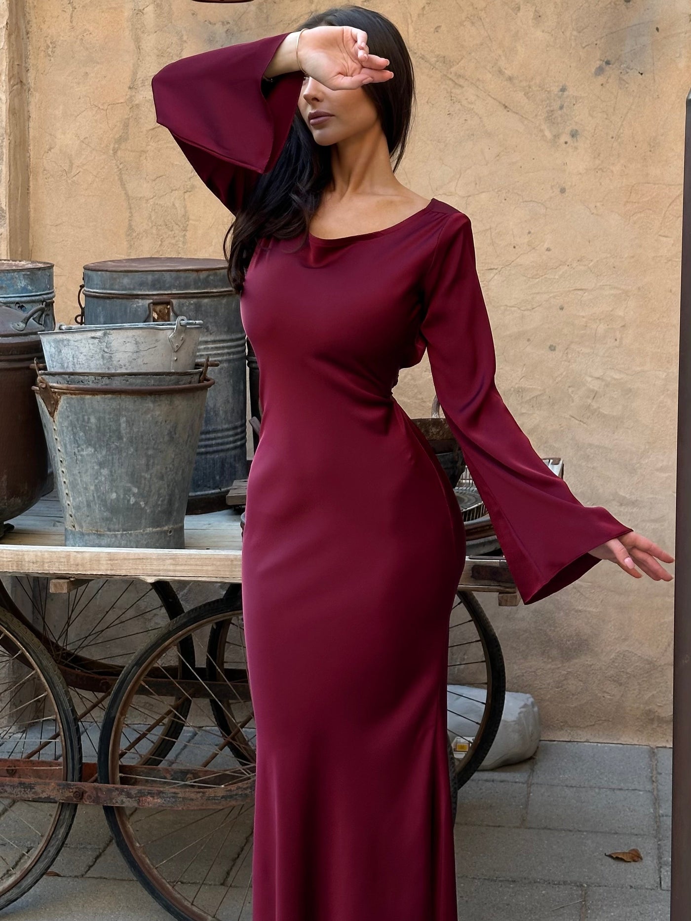 Merliah - Lange Mouwen Gown Voor Dames - Klassiek & Tijdloos