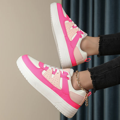 Joyce | Casual women's sneakers with color block and soft sole