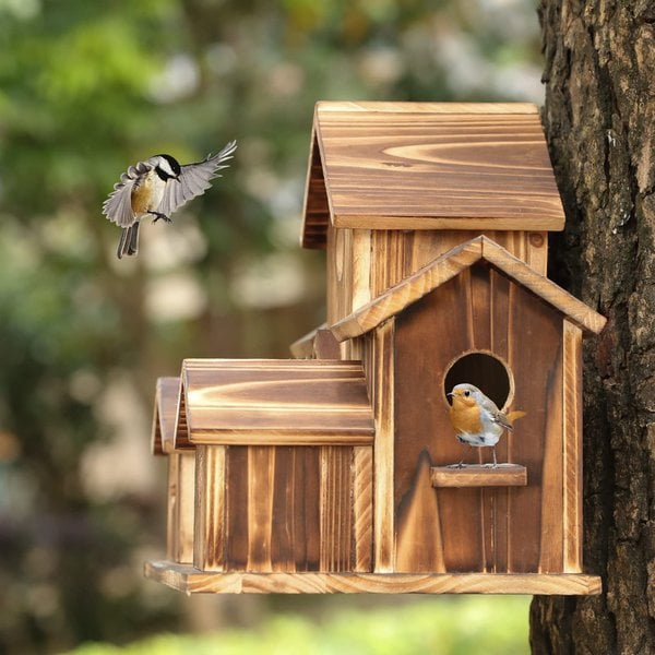 WillowNest functioneel houten vogelhuisje