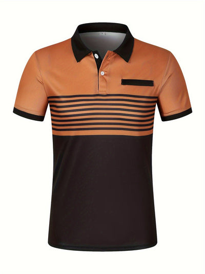 Louis｜Heren Gestreept Zomers Poloshirt