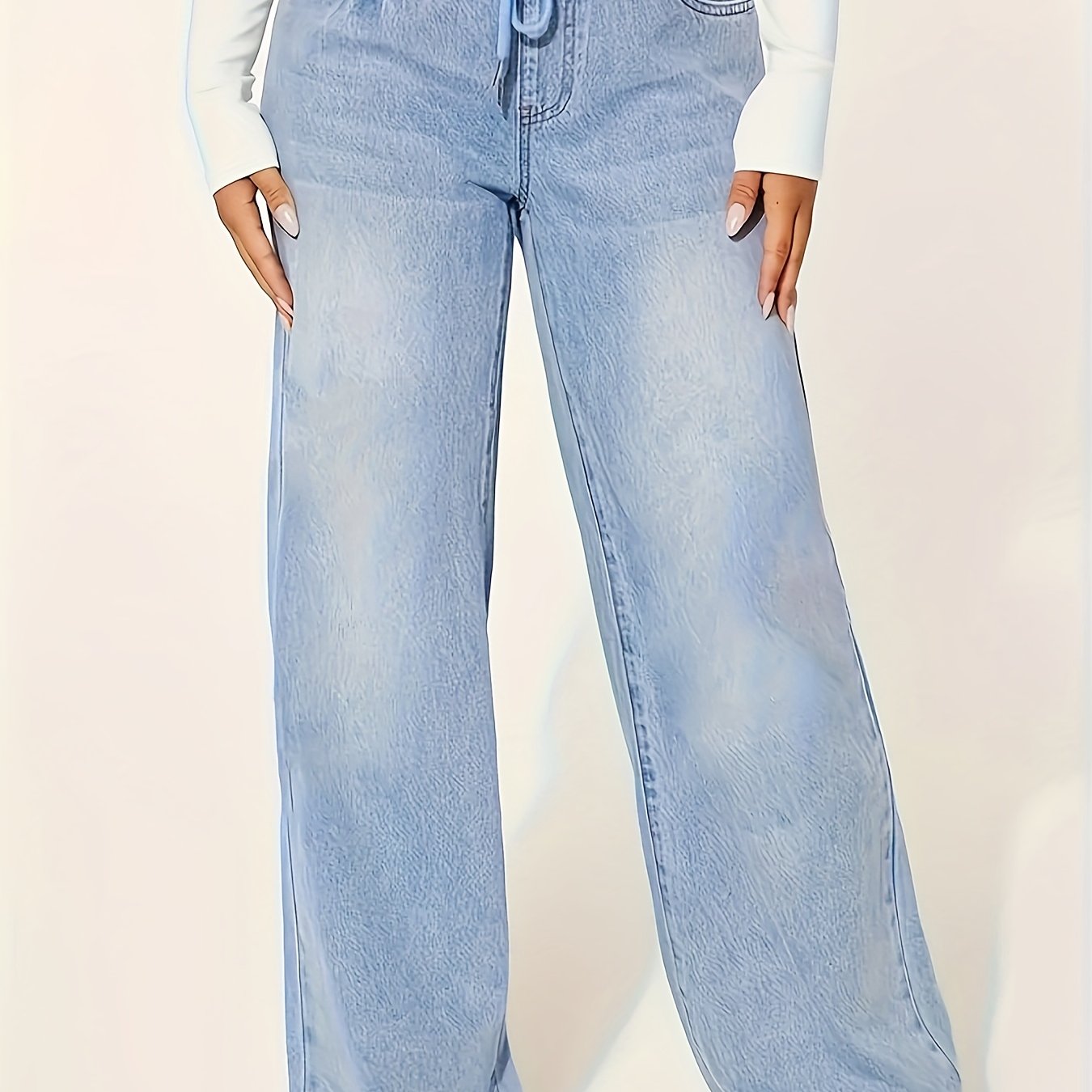 Sophie | Wijde pijpen jeans met elastische taille