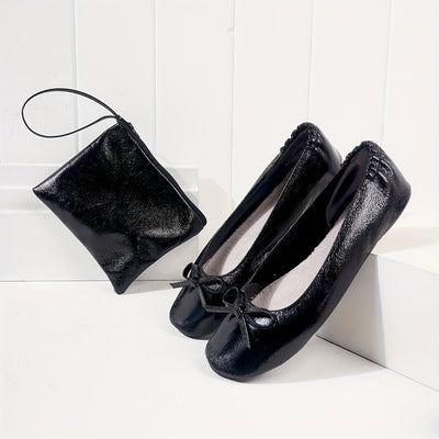 Sophie | Chique zwarte strik balletflats