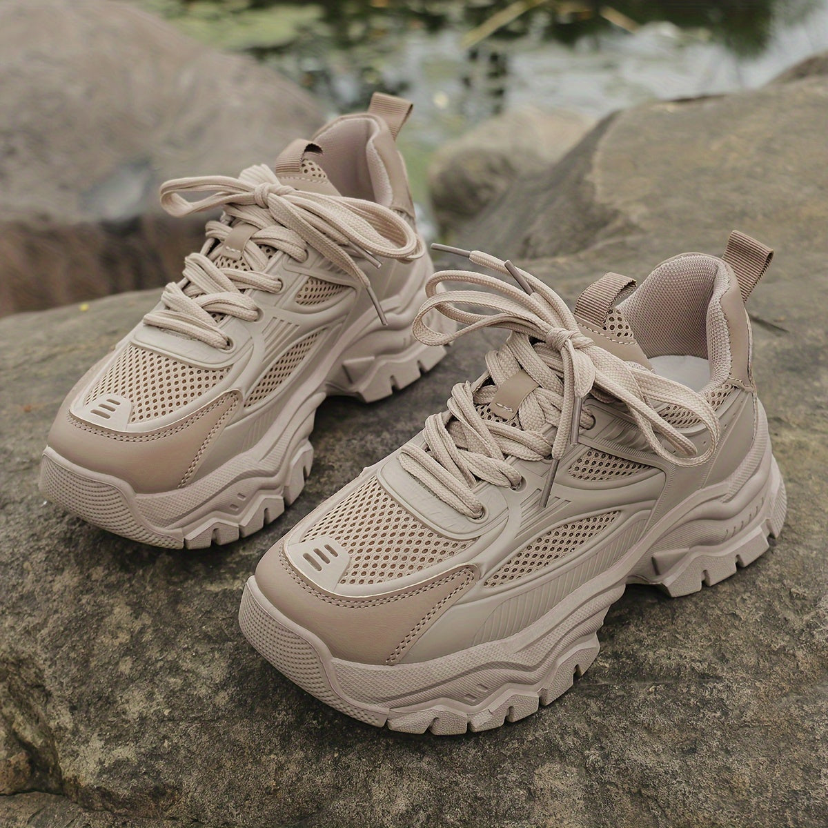 Emma | Comfortabele beige sneakers