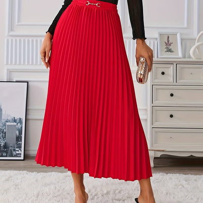 Elise | High-waisted skirt with a chain detail