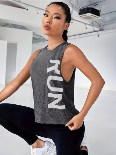 Sara | Casual tanktop met letterprint