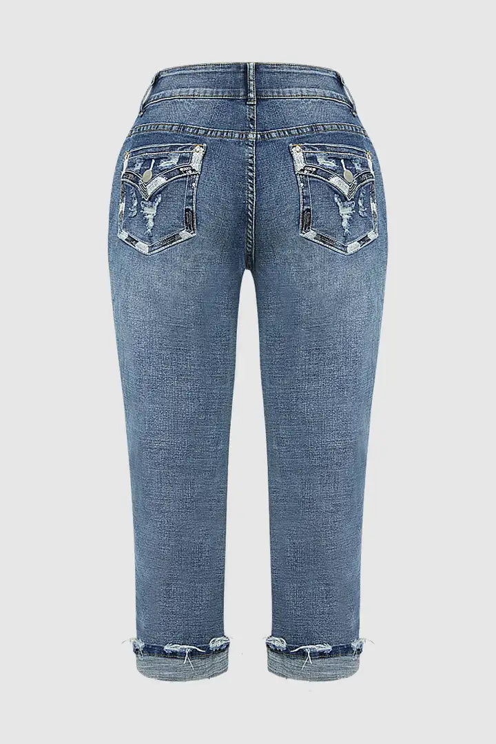 Serenitia - Casual Afgedragen Jeans voor Dames