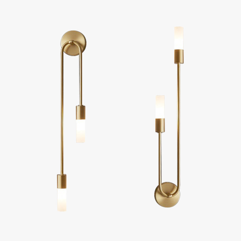 Mezara - Modern Gold LED Wall Sconce Set of 2