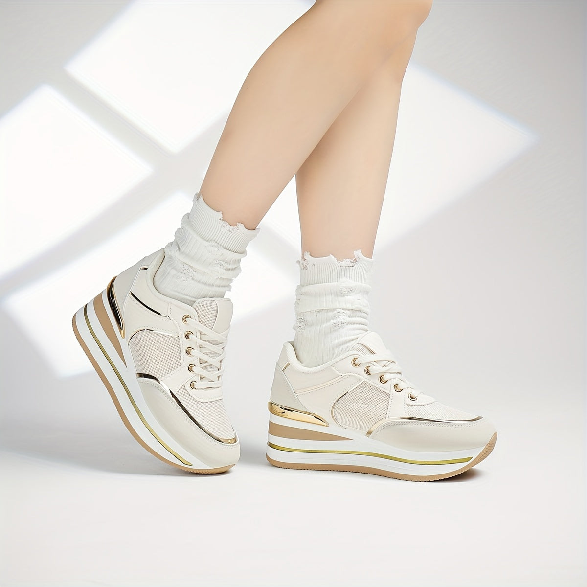 Lotte | Comfortable low wedge sneakers