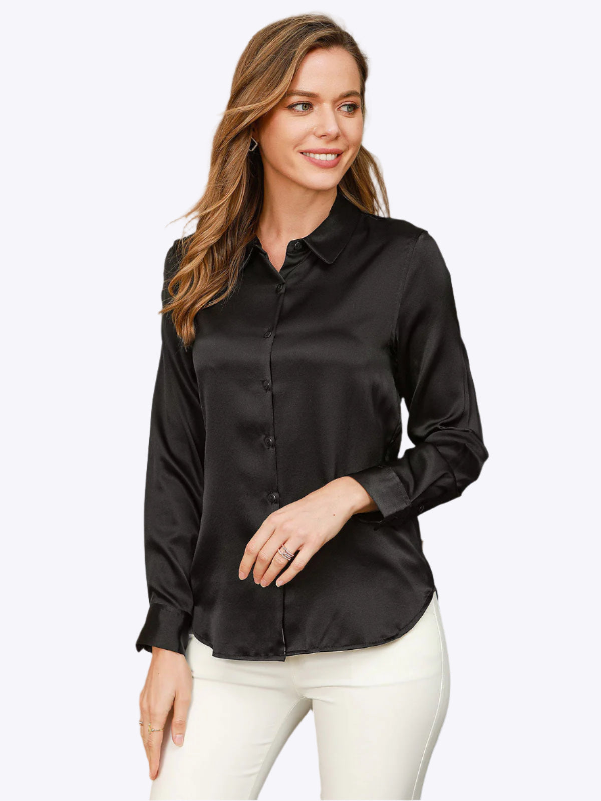 Genoveva - Elegante Utility Look Dames Colshirt