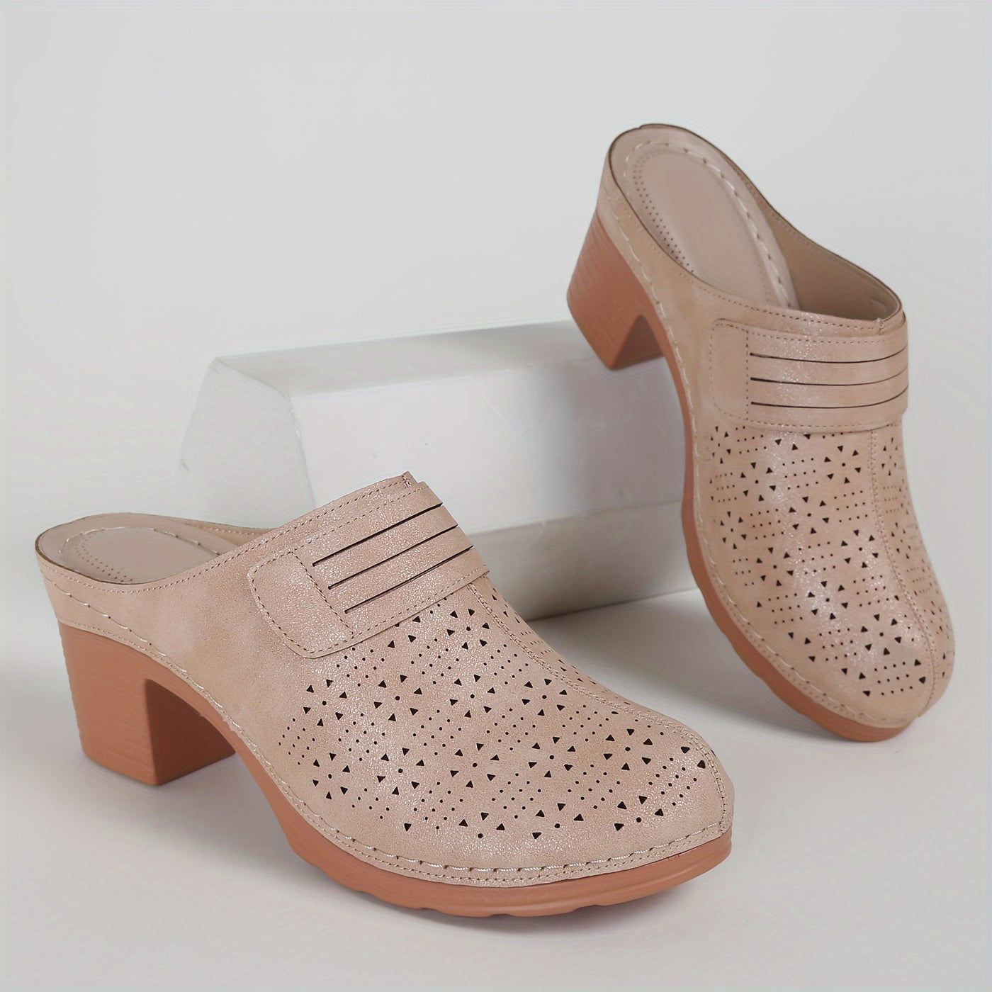 Nina | Dames sandalen met dikke hak