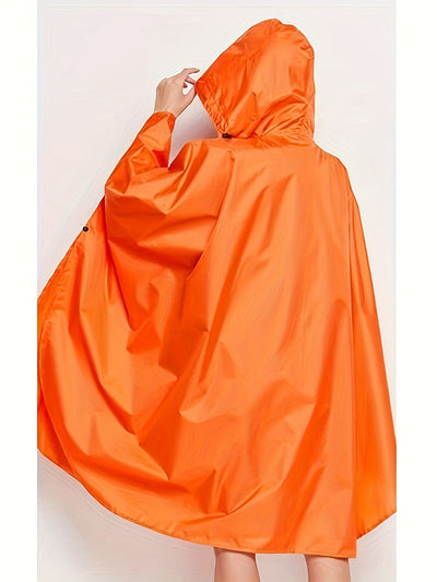 Nina | Waterdichte damesregenponcho met capuchon en zakken