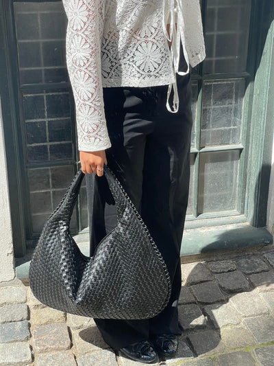 Geweven handtas als must-have