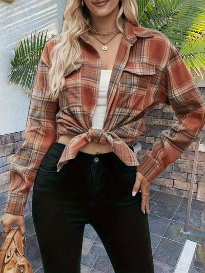 Femke | Karohemd met knopen vooraan