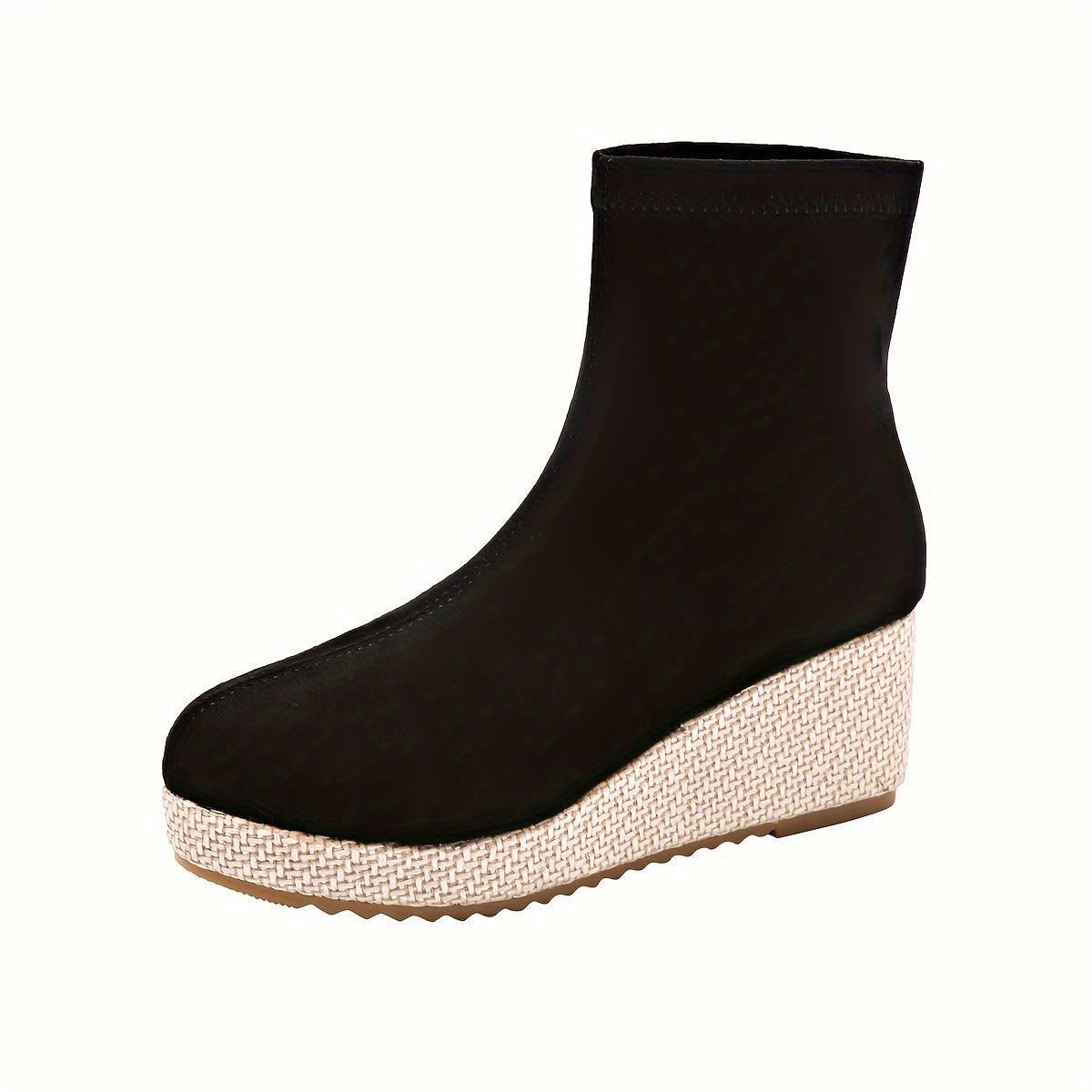 Noa | Comfortabele dames wedge-booties met ronde neus