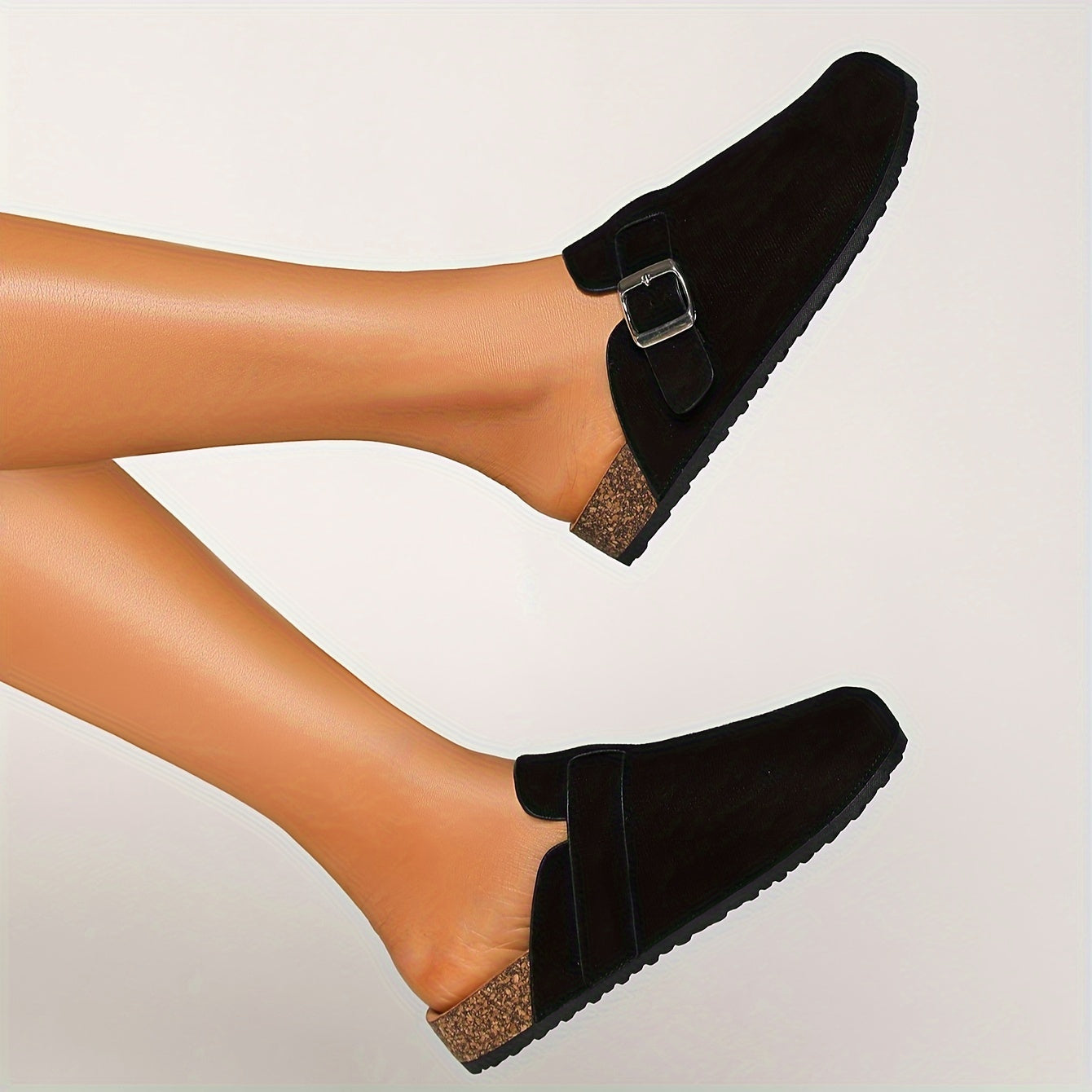 Sarah | Trendy platte muiltjes met gespsluiting
