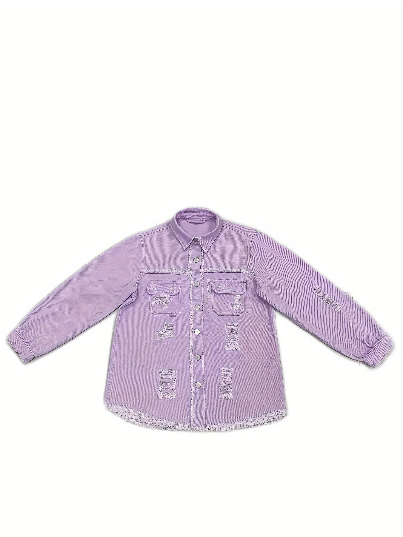 Chloe | Chique distressed denim jas voor dames