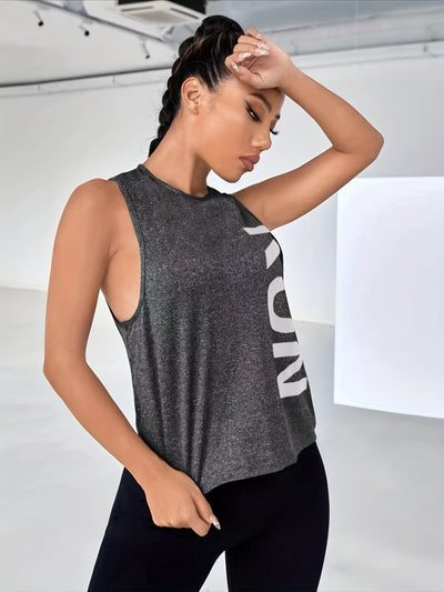 Sara | Casual tanktop met letterprint