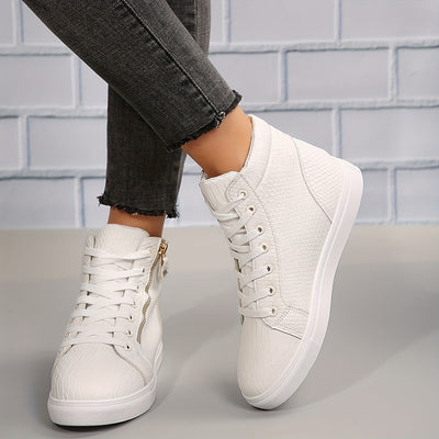 Sophie | Effen casual sneakers met rits