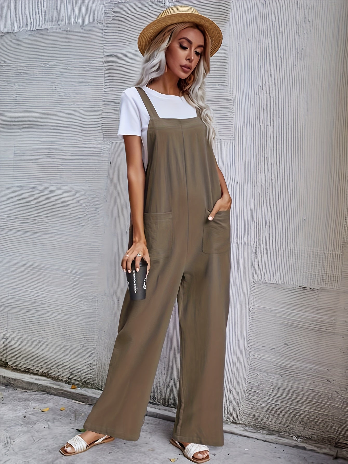Nina | Comfortabele overall jumpsuit met twee zakken