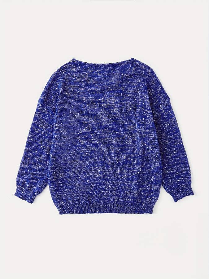 Fien | Knitted sweater with multi-colored wool