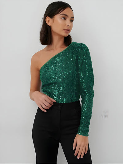 Arabella - Glamoureuze One Shoulder Top