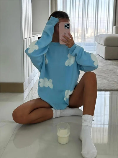 Gebreide oversized trui voor dames