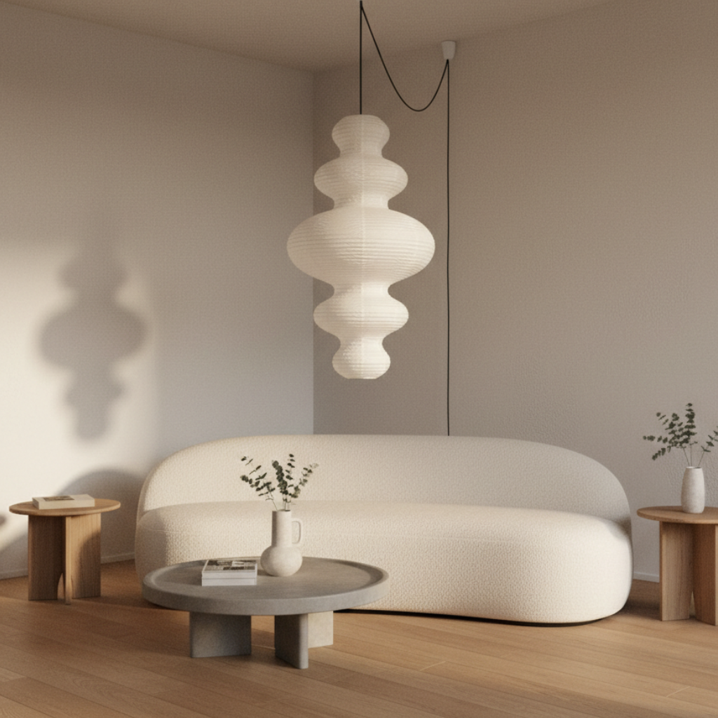 Akaria - Handcrafted Rice Paper Pendant Lamp for Kitchen Lighting