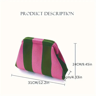 GlamLine - Striped Cosmetic Clutch 