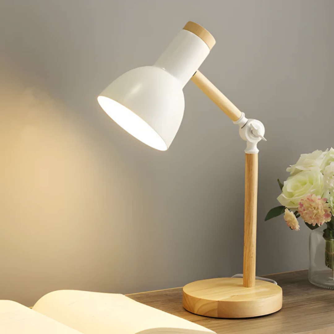 Velorienn – Adjustable LED Table Lamp Wood And Metal