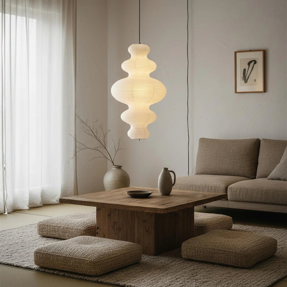 Akaria - Handcrafted Rice Paper Pendant Lamp for Kitchen Lighting