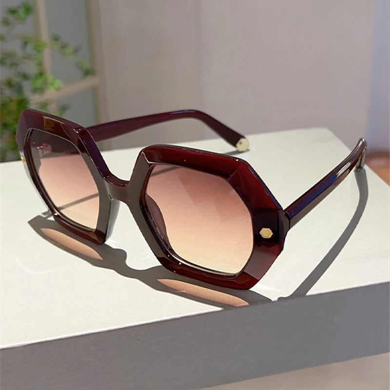 Melissa – Schildvormige Zonnebril Voor Dames – Trendy & Gedurfd