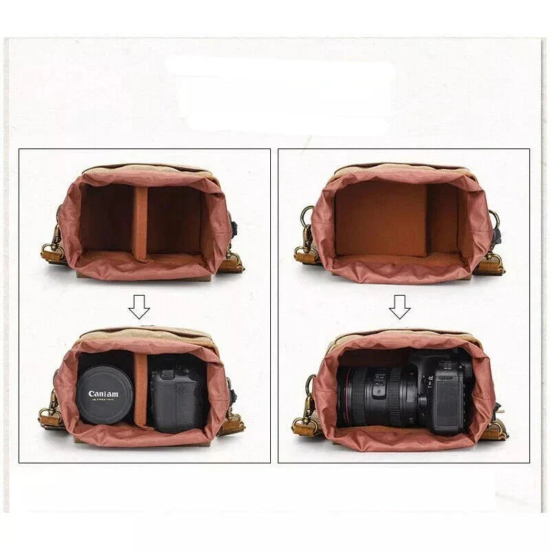 CanvasCaddy - Vintage Canvas DSLR Cameratas
