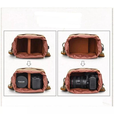 CanvasCaddy - Vintage Canvas DSLR Cameratas