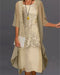 2 stuks Elegante jurk van zijdechiffon