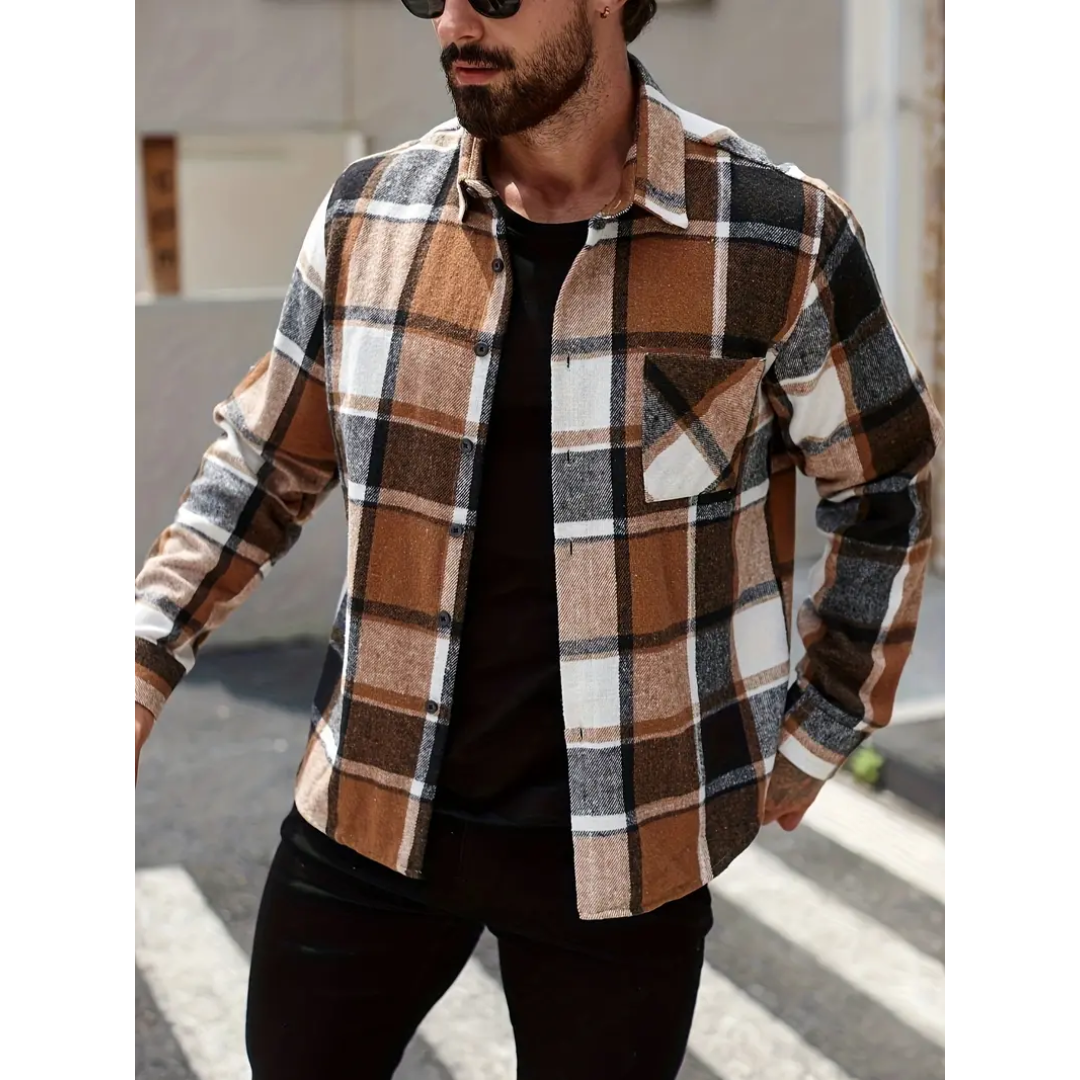 Gerard - Fleece checked vest