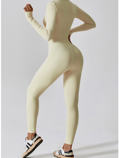 Fayenne - Shaping Yoga Fitness Jumpsuit met Lange Mouwen