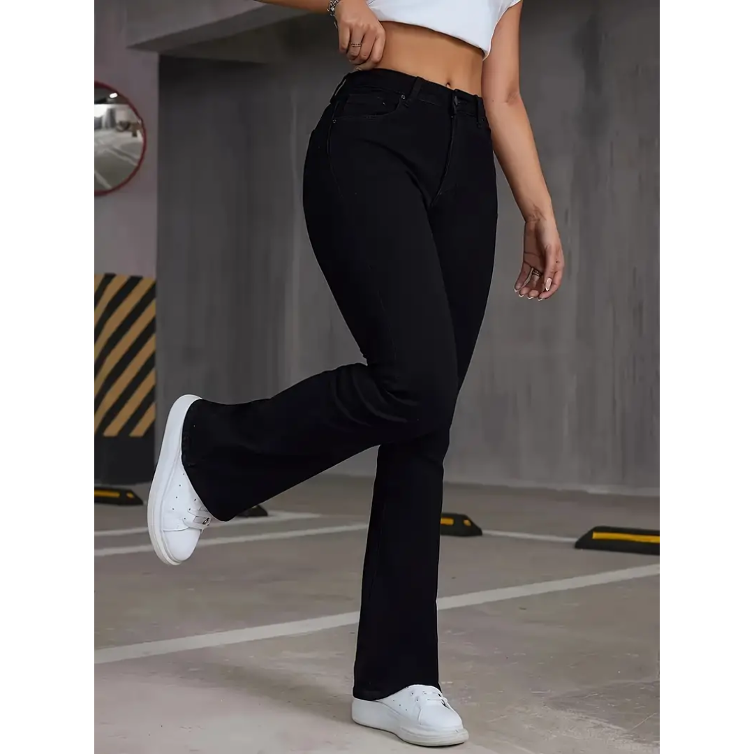 Johanna - High-waisted elastic pants