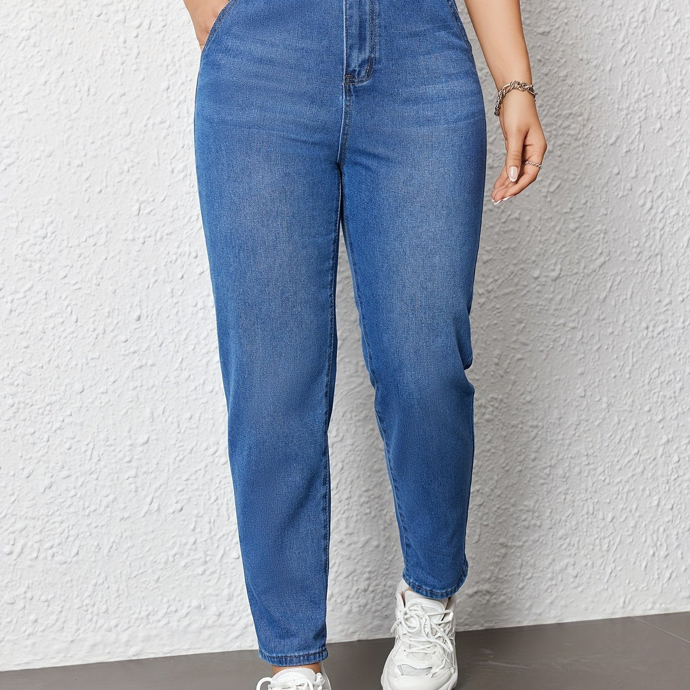 Lotte | Hoog getailleerde relaxte fit damesjeans