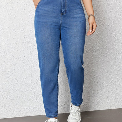 Lotte | Hoog getailleerde relaxte fit damesjeans