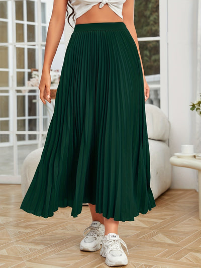 Lotte | Pleated plain loose skirt
