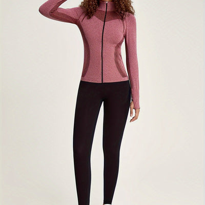 Sophie | Dames sportjack met lange mouw en streepdecoratie