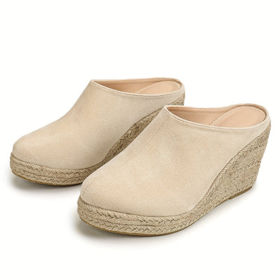 Luna | Comfortable backless espadrille heels